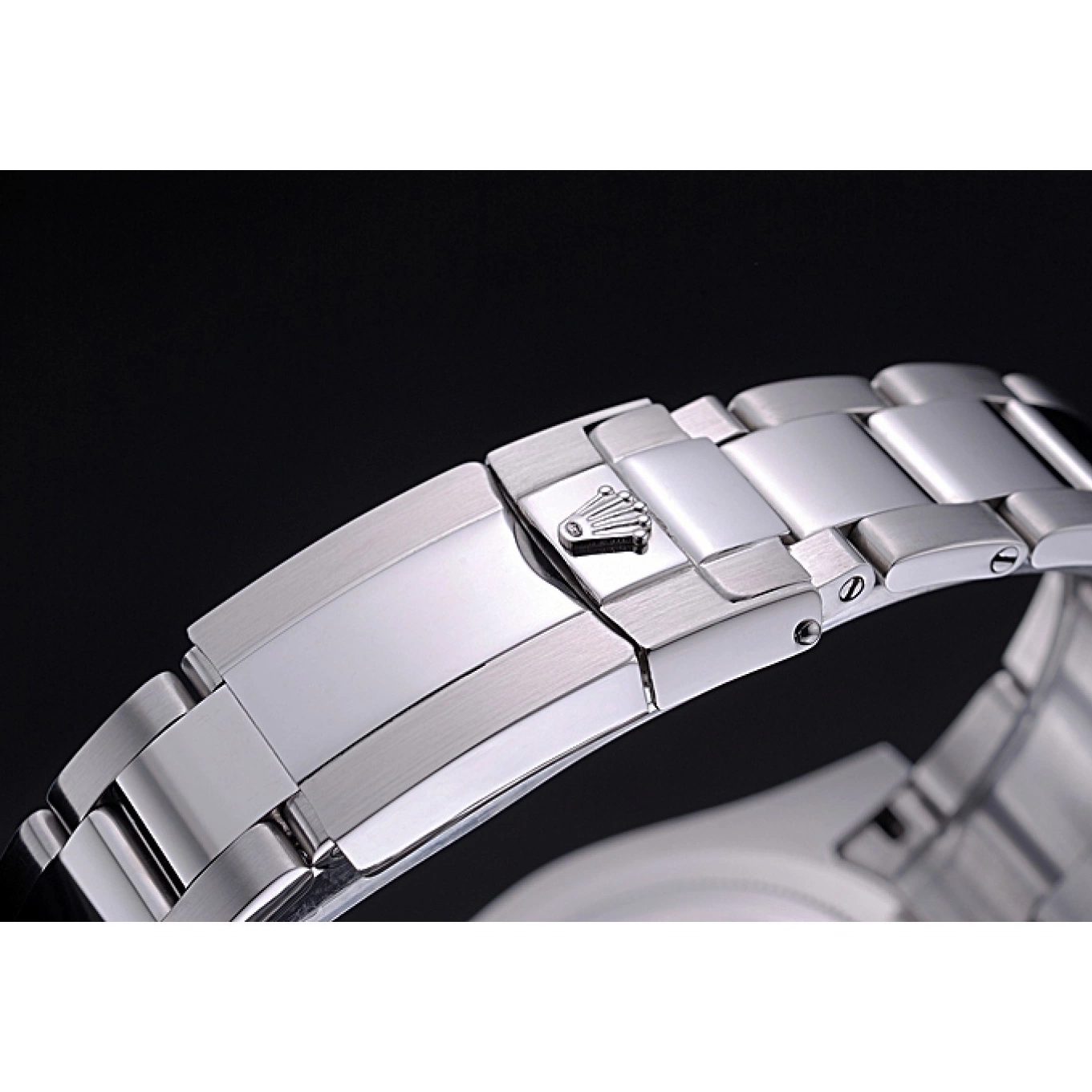 MiroTime 0724 Rolex Cosmograph Daytona Black Dial Stainless Steel Bracelet 622543